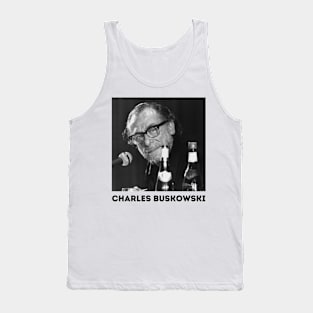 Charles Bukowski Photo Portrait Tank Top